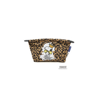 CoMe｜日本🇯🇵 BALL & CHAIN × PEANUTS SNOOPY 史努比皇冠豹紋收納包（全新。現貨）
