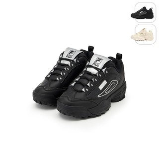 【FILA】中性 DISRUPTOR 3 休閒鞋-黑 4-C113A-001