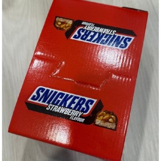 即期大特價 士力架 （一盒15入*40g）SNICKERS 花生可可棒 草莓口味 效期27/01