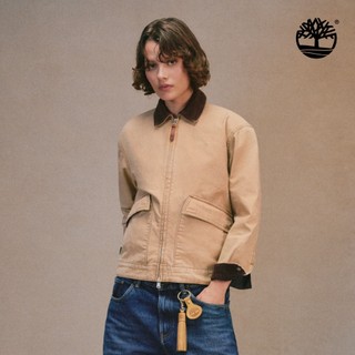 Timberland 女款淺褐色寬版Strafford帆布外套|0YH4ZDF0