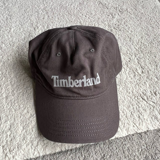 (小百姓二手精選) 二手 Timberland 字母logo 老帽 灰色 棒球帽 帽子