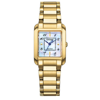 CITIZEN 星辰 L系列 時尚光動能大三針珍珠貝女錶(EW5602-81D)21.5 x 28.4mm