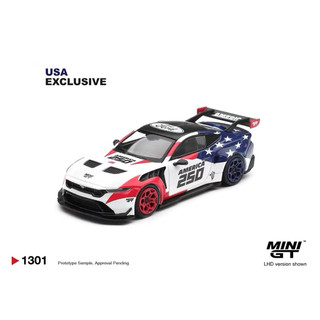 現貨MINIGT1:64 #1301美國250週年特別版福特野馬GTD合金汽車模型