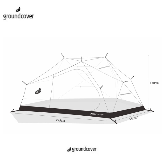 韓國Groundcover 3.45基地帳Acorn house橡實半球帳