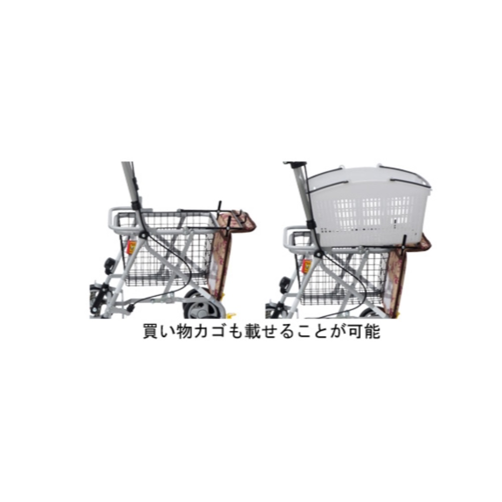 買い物カゴも載せることが可能