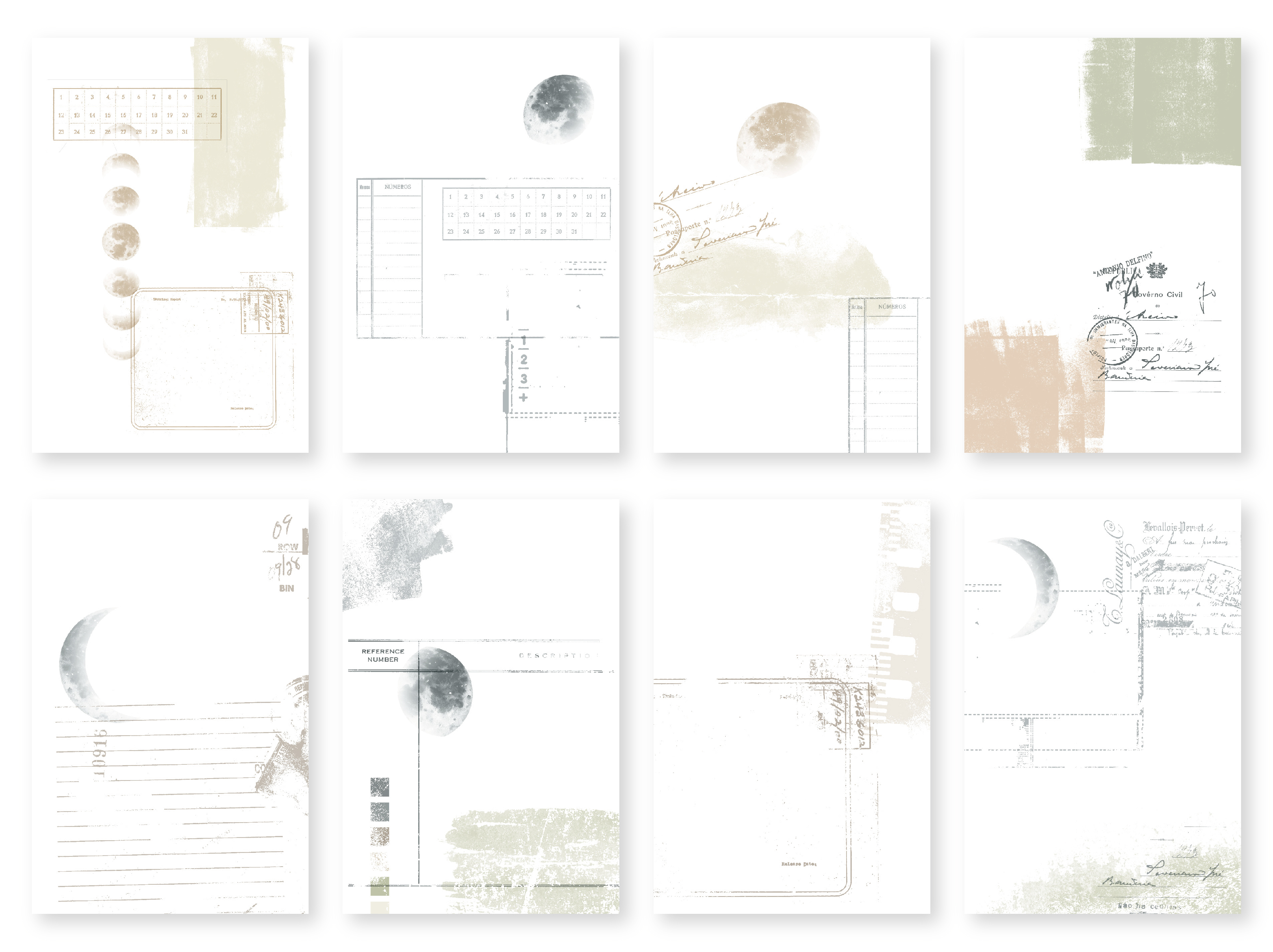 MU Journal Paper Notepad 02 - Moonlit Reflections