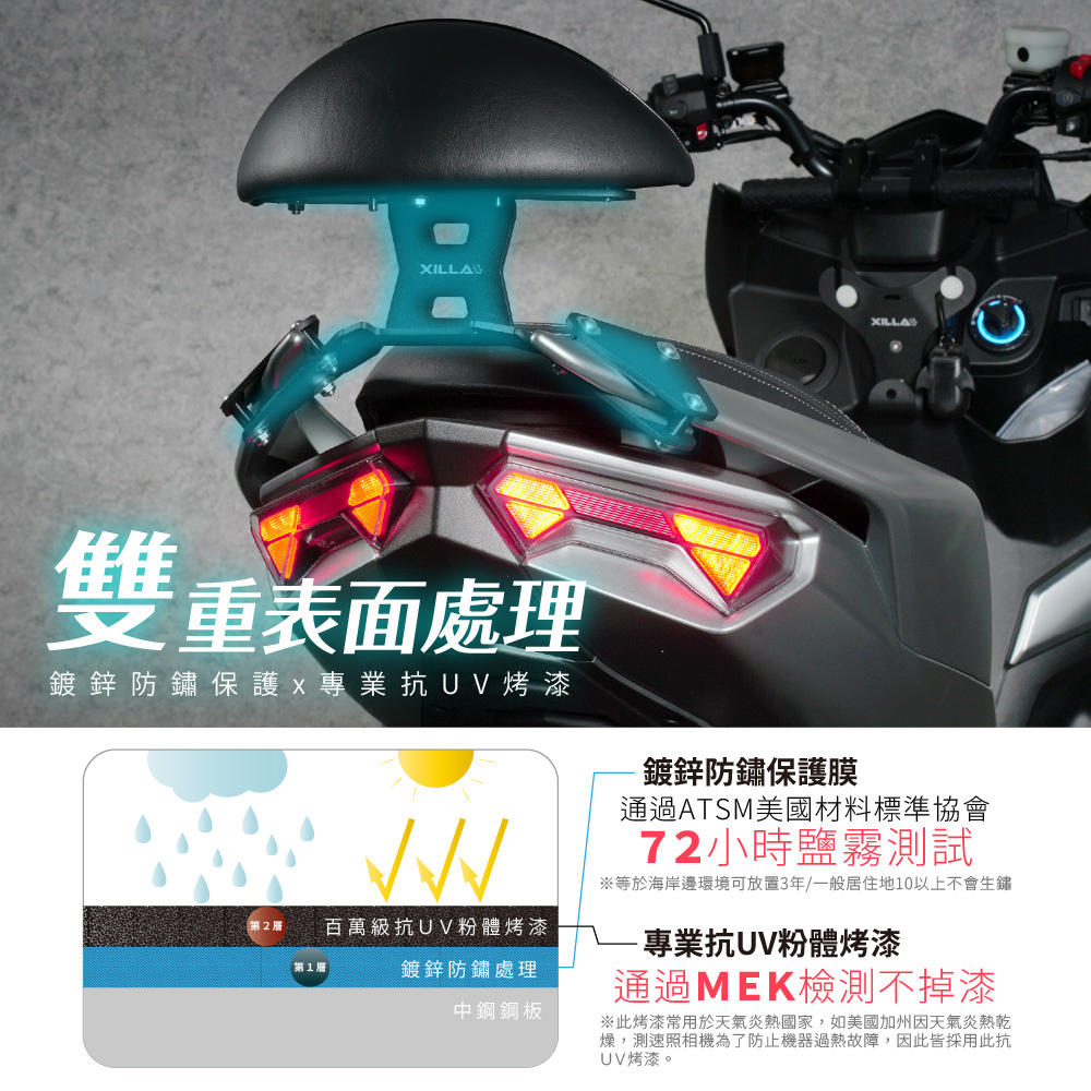 【XILLA】頂級舒適後靠背 DRG 2.0 -  Webike摩托百貨