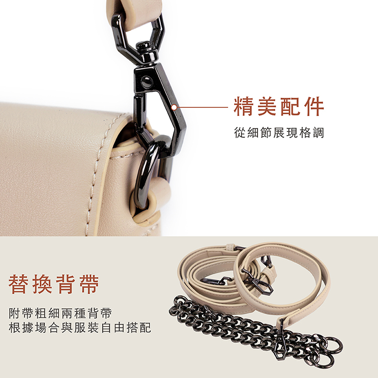 替換背帶附帶粗細兩種背帶根據場合與服裝自由搭配精美配件從細節展現格調