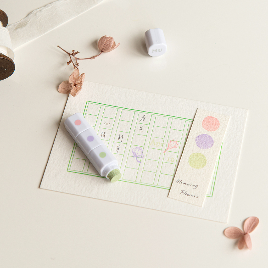 MU Inky Pen 07 - Blooming Flowers