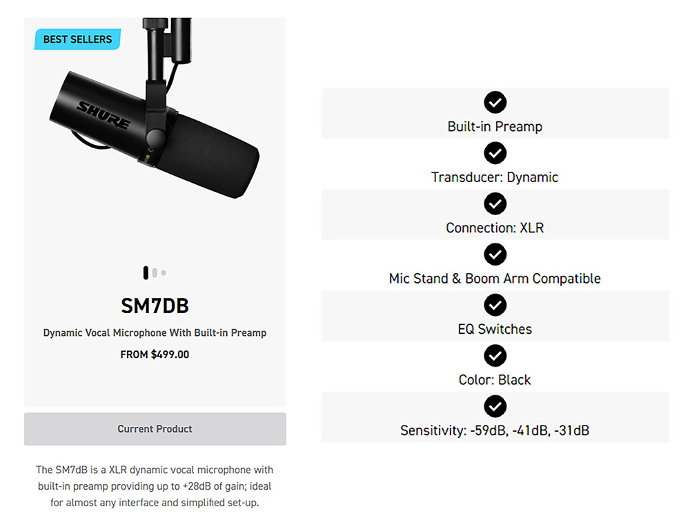 SHURE SM7dB 動圈式人聲麥克風【敦煌樂器】 xzmusic 敦煌樂器 SHURE SM7dB 動圈式人聲麥克風【敦煌樂器】 xzmusic 敦煌樂器