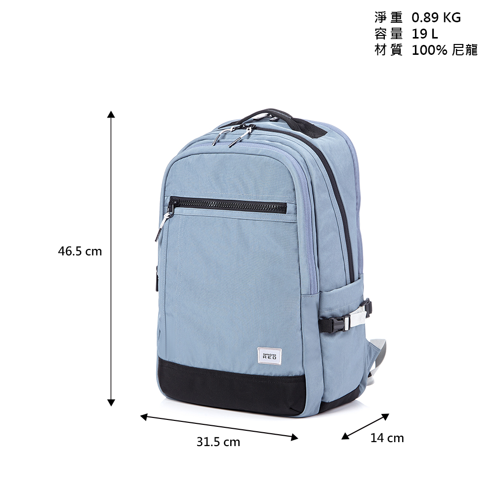 46.5 cm31.5 cm0.89 KG容量 19 L材質 100%尼龍14 cm