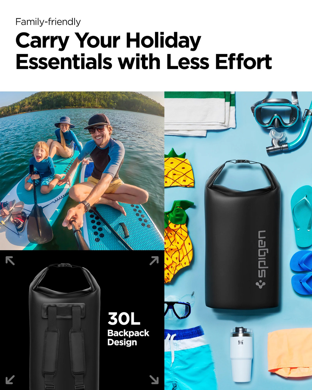 Family-friendlyCarry Your HolidayEssentials with Less EffortBackpackDesign