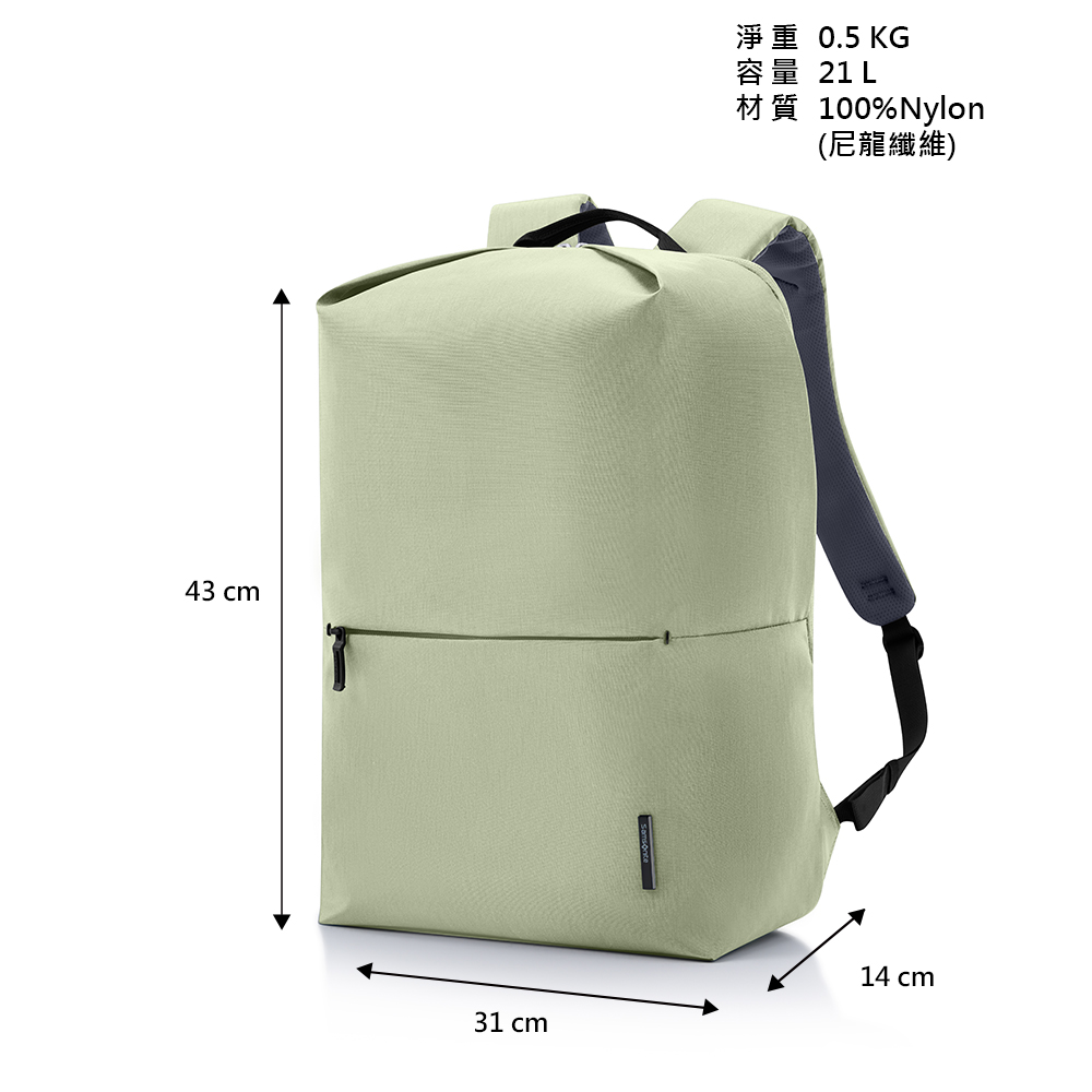 43 0.5 KG容量 21 L100% Nylon(尼龍纖維)31 cm14 cm