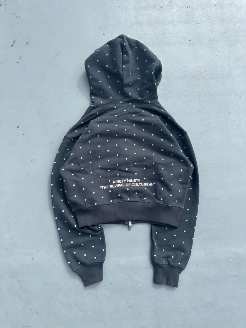 9090 Angel Dot Zip Hoodie