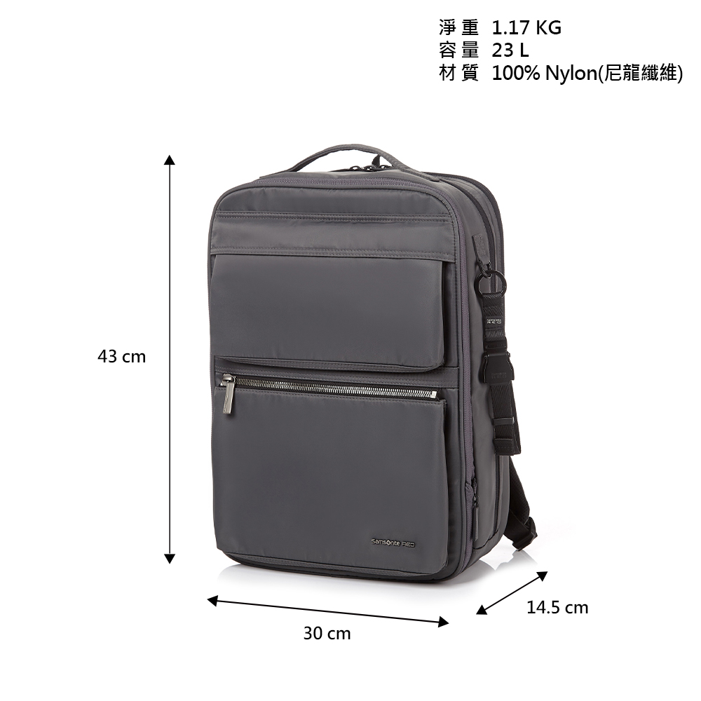 43 30  1.17 KG容量 23 L材質 100% Nylon(尼龍纖維)14.5 cm