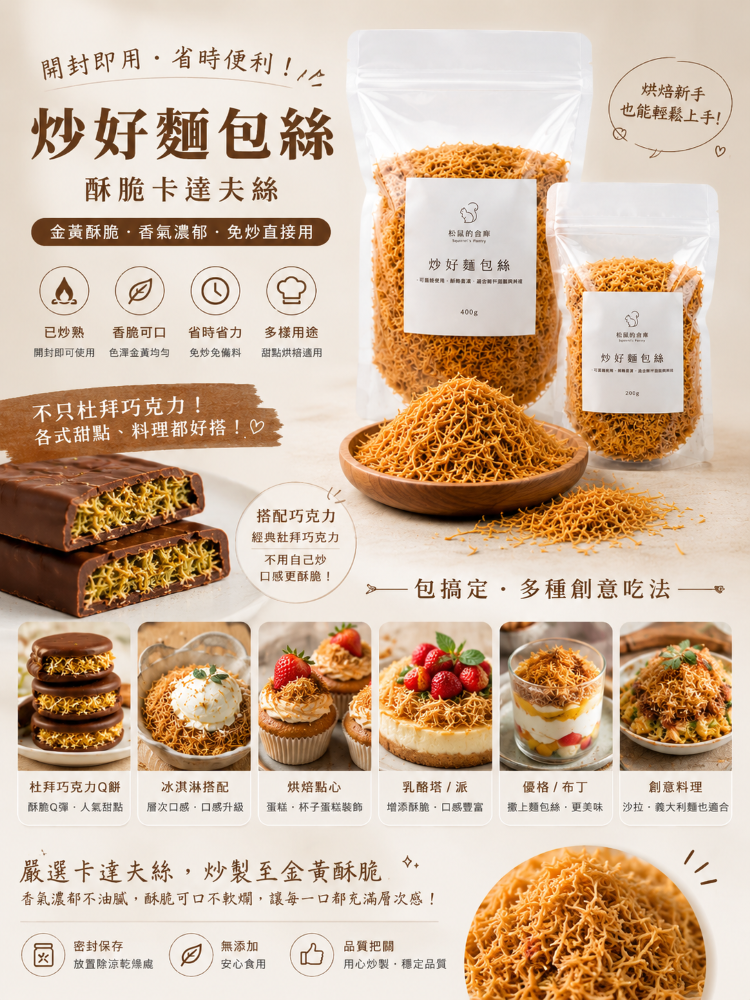 炒好麵包絲