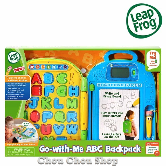 現貨~ABC 學習背包 美國跳跳蛙 LeapFrog ABC學習 背包玩具 翻轉小筆電 &lt;外盒微髒汙&gt;