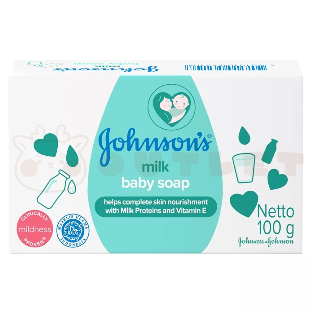 🍀Rise Top🍀【Johnson's 嬌生】嬰兒潤膚香皂/牛奶滋潤(100g)