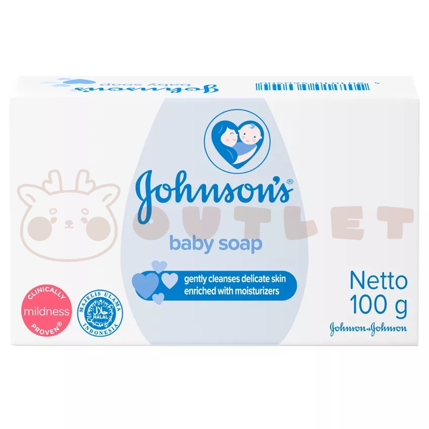 🍀Rise Top🍀【Johnson's 嬌生】嬰兒潤膚香皂/原始香味(100g)