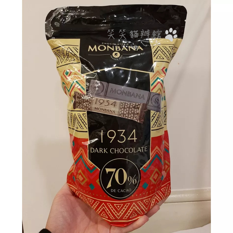 Monbana 1934 70%迦納黑巧克力條 640公克 COSTCO 好市多 現貨