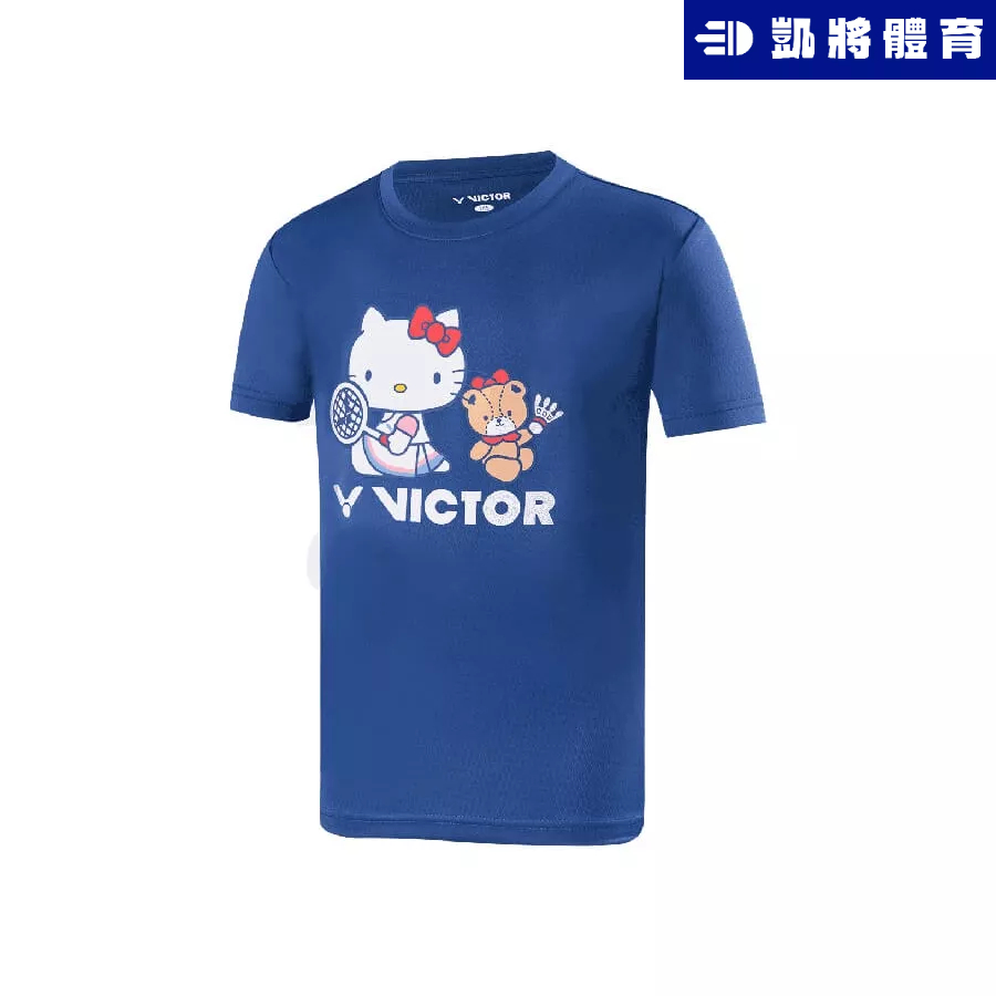 【凱將體育羽球店】VICTOR X HELLO KITTY聯名 T恤-角色款(兒童) T-KT203JR I/B 球衣