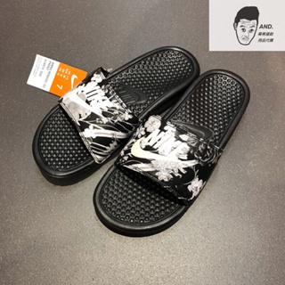 【AND.】NIKE WMNS BENASSI JDI PRINT 運動拖鞋 花卉 女鞋 618919-020