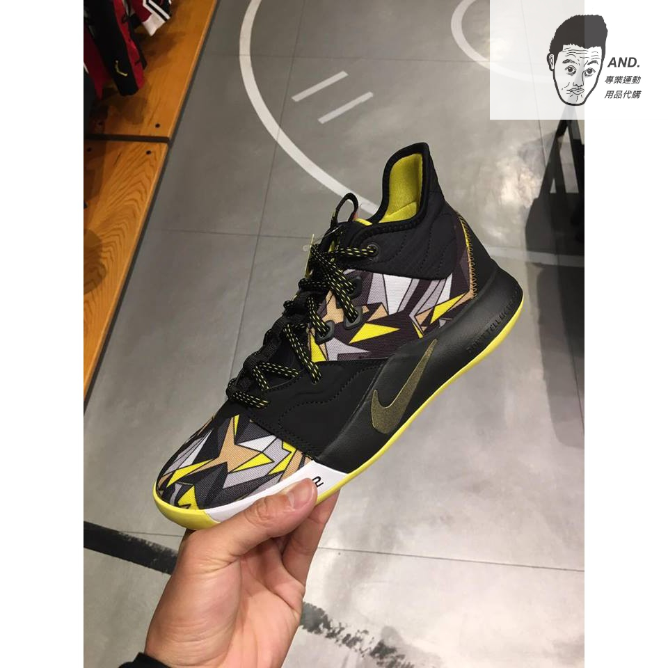 【AND.】NIKE PG3 “Mamba Day” 曼巴日 籃球鞋 XDR 耐磨底  黑黃 AO2608-900