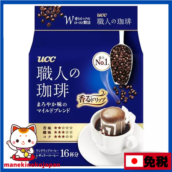 日本 UCC 上島珈琲 職人の珈琲 濾掛式香順咖啡1包（16袋入）