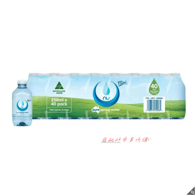 Nu-Pure 泉水 250毫升X40瓶 下單前請先看下單方式 礦泉水 瓶裝水 好市多代購先詢問庫存唷