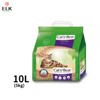 CAT'S BEST 凱優紫標凝結木屑砂-特級無塵 5KG-10L #凱優 #紫標 #貓砂