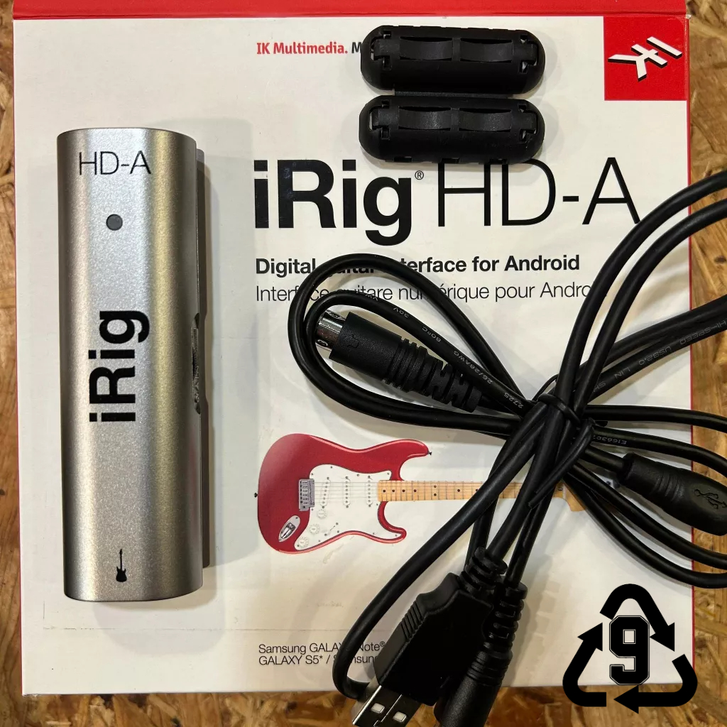 【玖的樂器】二手 中古  IK Multimedia iRig HD-A 錄音介面 Android 專用 數位型吉他介面