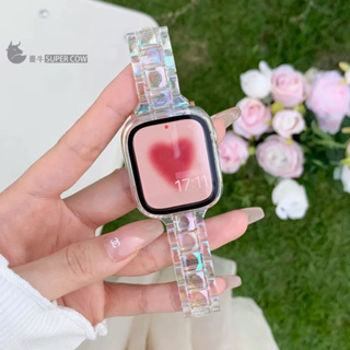 【春夏必入】人魚姬錶帶 適用Apple Watch 亞克力錶帶 透明錶帶 S8 7代/SE 45mm 41mm 40mm