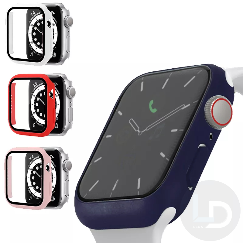 Apple Watch 錶殼一體式保護殼 玻璃手錶殼 防潑水 適用 8 7 SE  38 40 44 41 45 49