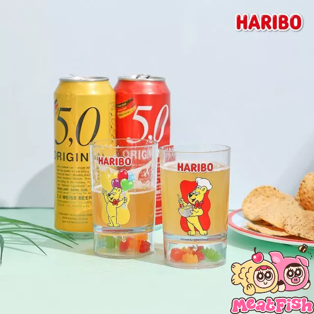 ［肉魚小舖🐟］haribo : 小熊軟糖 透明飲料杯 - 哈瑞寶 送禮