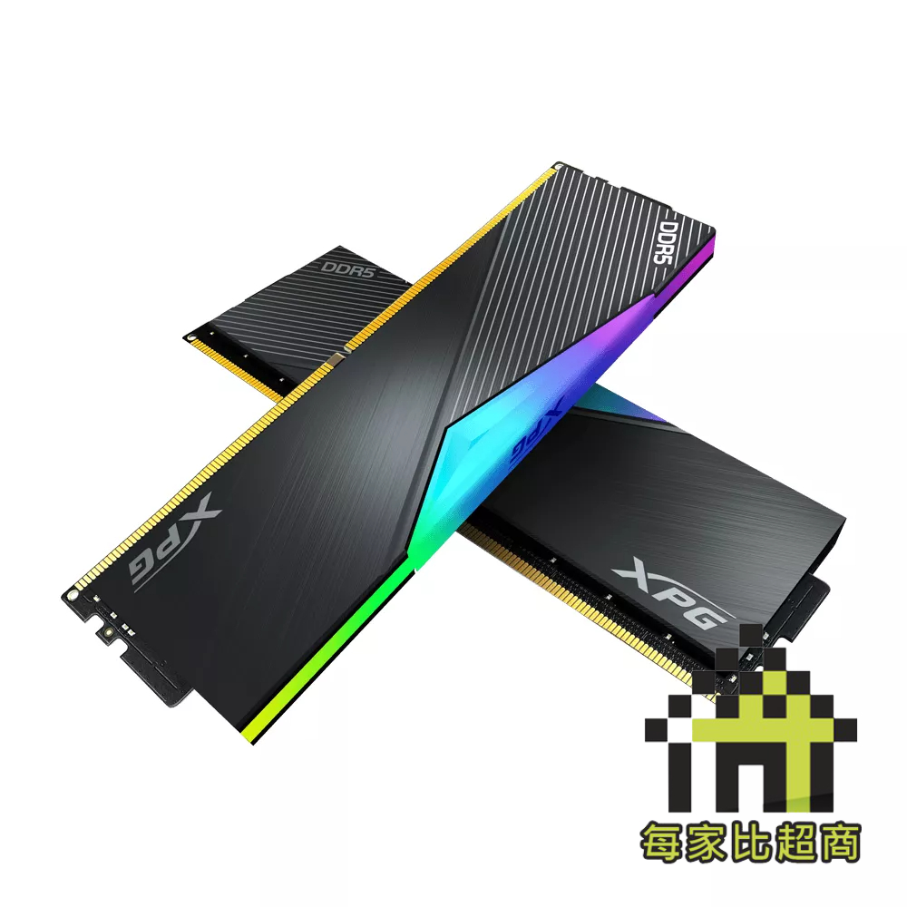 威剛 LANCER RGB DDR5 6400 32G(16x2)AX5U6400C3216G-DCLARBK【每家比】