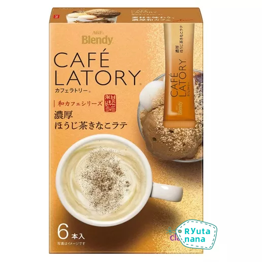 【現貨】日本進口 AGF Blendy Cafe Latory 濃厚黃豆粉焙茶拿鐵 6入