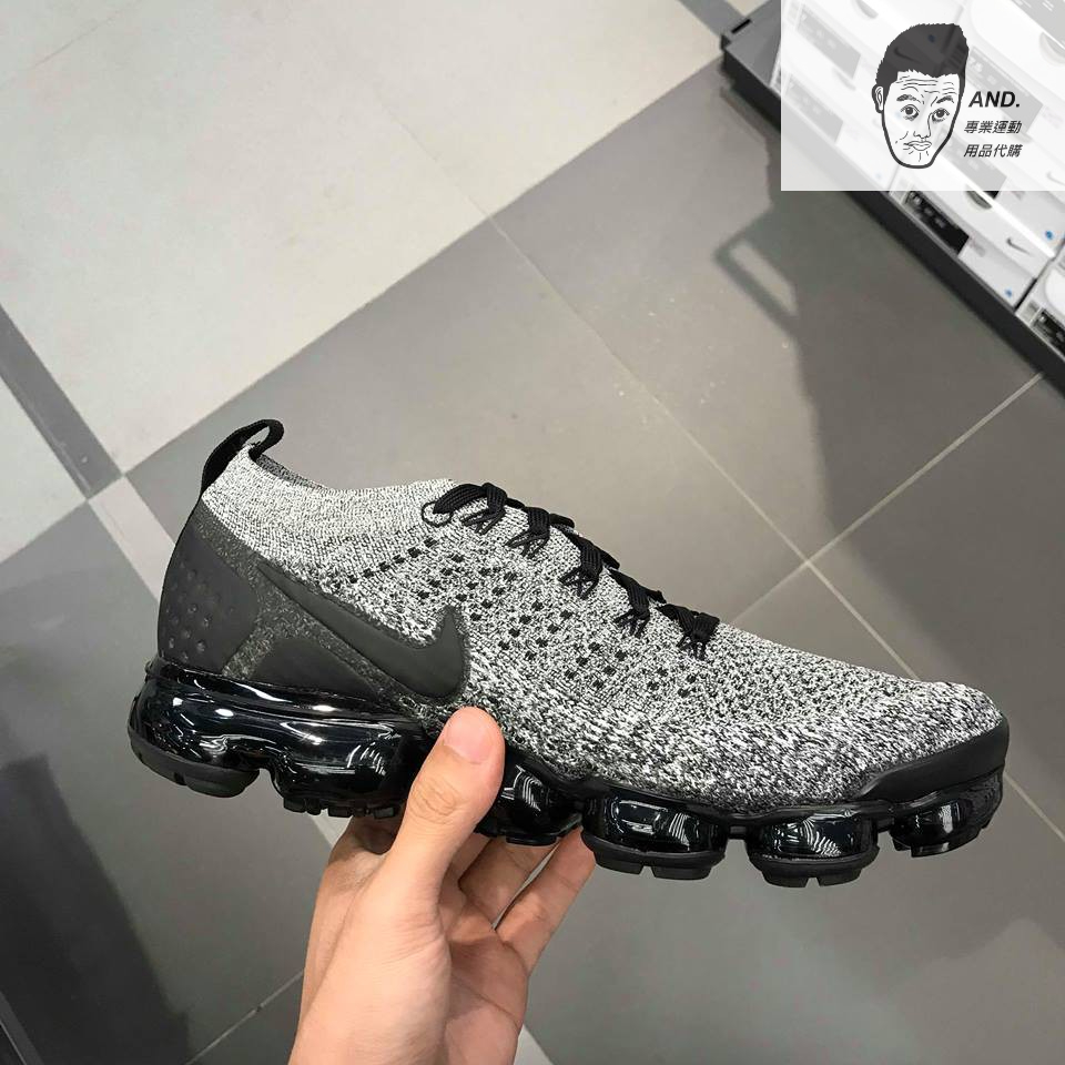 【AND.】NIKE AIR VAPORMAX FLYKNIT 2 灰黑 編織 雪花 氣墊 男女款 942842-107