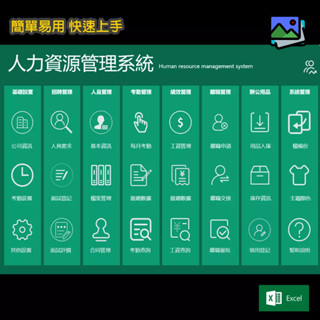 人力資源管理系統 Excel 辦公Excel範例 行政人事後勤模板 工資績效健保勞保勞退考勤 辦公室文書