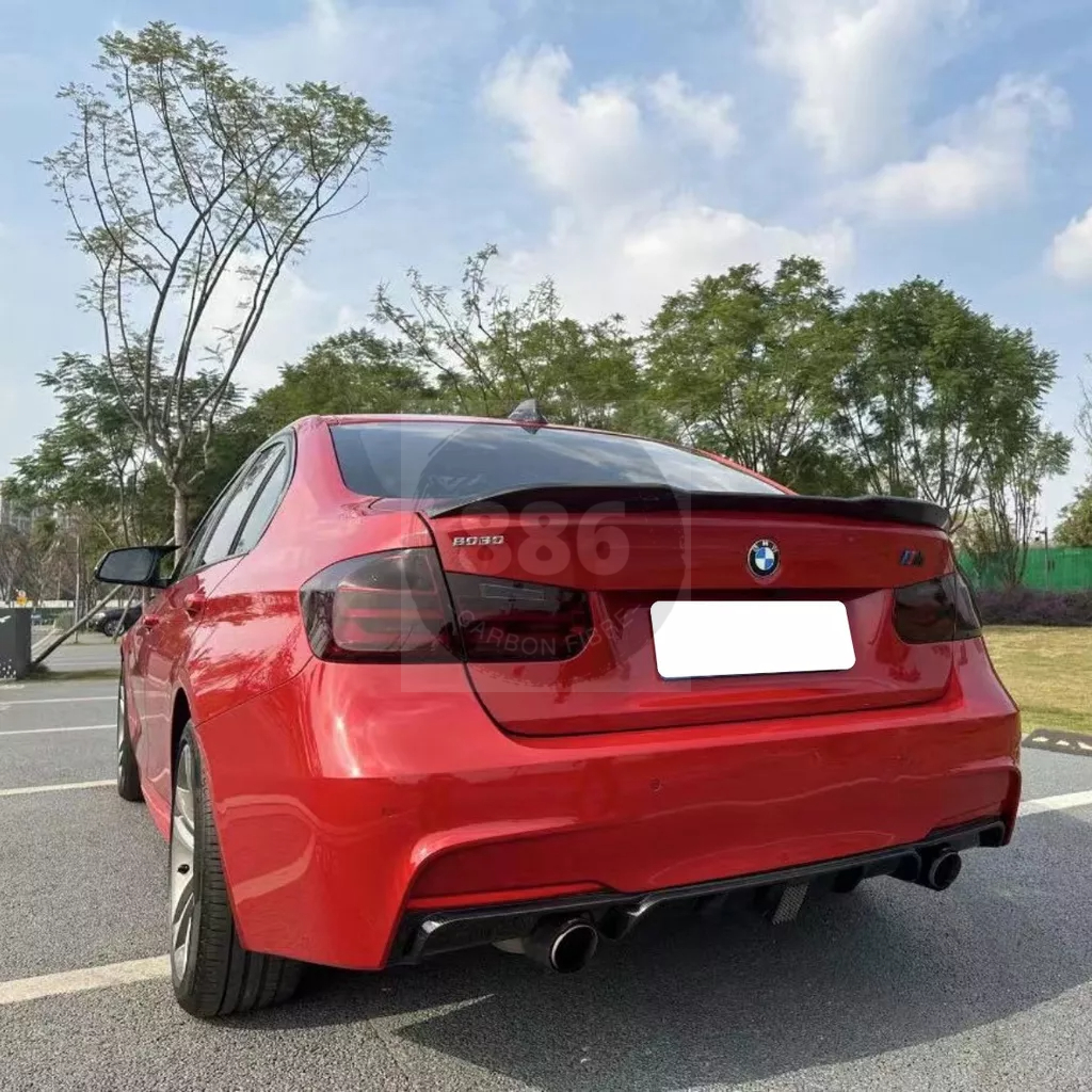【全台可安裝】適用於12-20款BMW 寶馬3系F30 改裝高品質碳纖維PRO款尾翼 後擾流板 卡夢空力套件