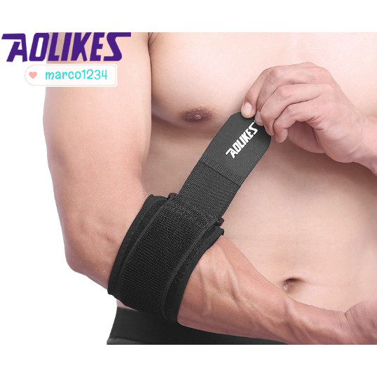 &lt;現貨&gt;AOLIKES  運動護肘 籃球運動 護肘 透氣 可調節 防撞  護手臂 纏繞加壓 護手肘 護具 7947