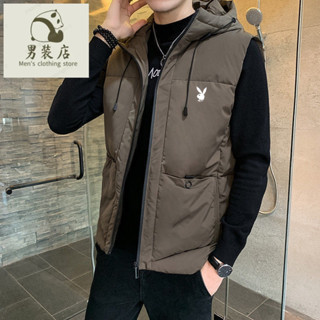 🚚免運熱銷 羽絨背心 棉背心 保暖背心 秋冬款男士背心 2020花花公子羽絨棉馬甲男大碼青年外套冬季時尚韓版坎肩保暖棉