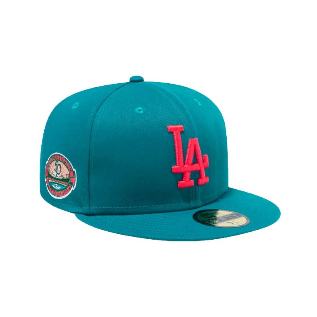 NEW ERA 59FIFTY 5950  MLB BADLANDS 道奇 LA 藍綠色 全封帽 【TCC】