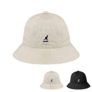 KANGOL WASHED CASUAL 棉質鐘型帽 黑/卡其 圓頂漁夫帽 百搭款 正版 圓頂帽 袋鼠帽 大尺碼