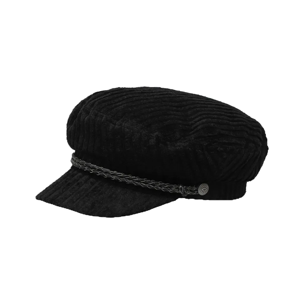 BRIXTON 海軍帽 燈芯絨 ASHLAND CAP BLACL 海軍帽 鴨舌帽 帽子 復古【TCC】