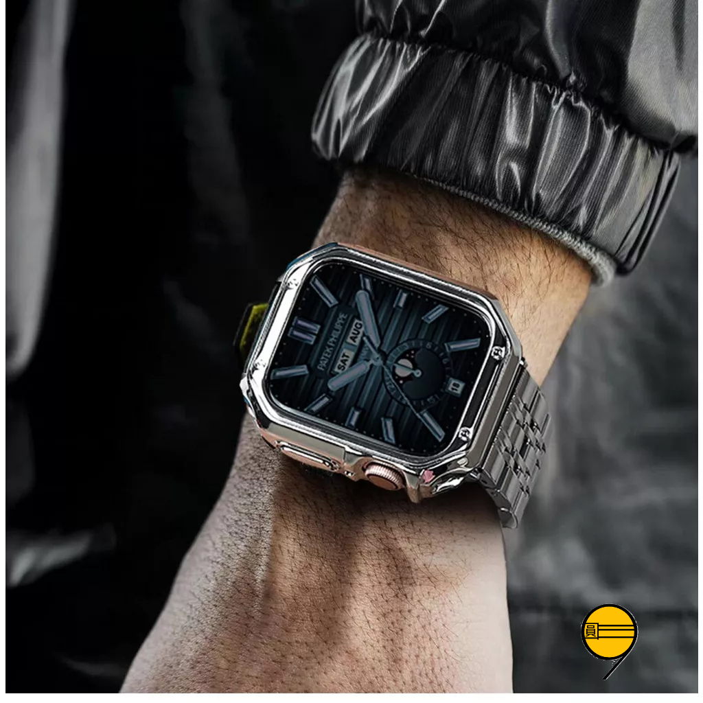 【錶殼+錶帶】適用 Apple Watch 11 10 9 8 7 6 SE 不鏽鋼錶帶 蘋果手錶帶 46mm 42mm