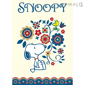 Snoopy（復古花朵圖案）  史努比 LINE 主題桌布 日本LINE主題桌布 Line日本🇯🇵主題桌布