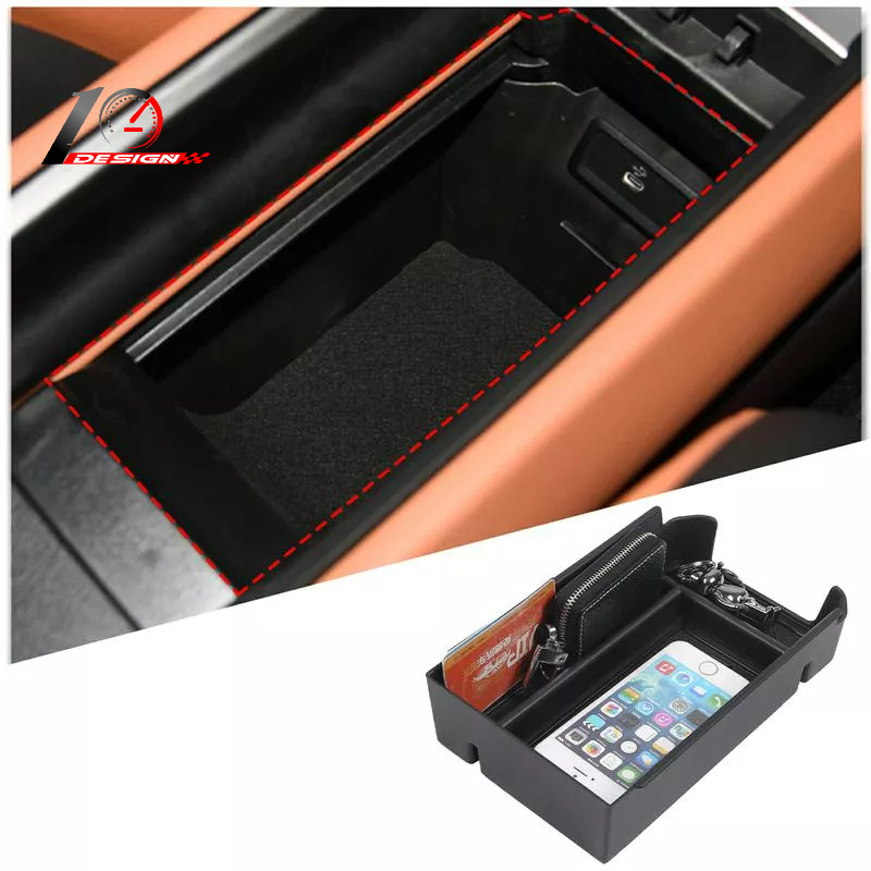 適用於賓士 Benz GLC 2023 ABS黑色 汽車中央儲物箱 車門電話手套扶手箱 汽車配件