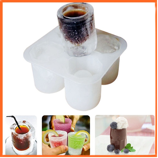 矽膠冰杯冰格 瀑布冰美式 冰塊杯 冰杯模具  創意冰格 -隨機顏色 安妮小舖