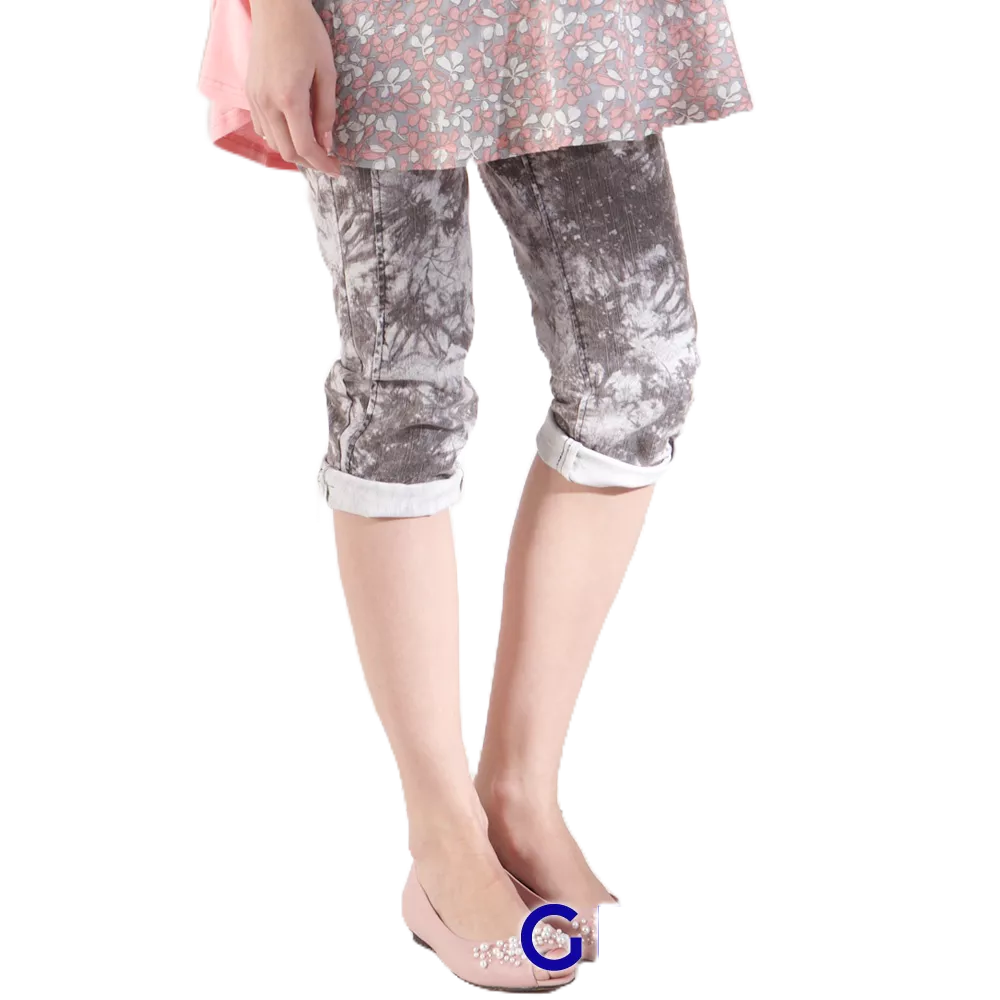 【Gennies 奇妮】水洗紋刷色造型牛仔長褲-藍/咖(G4127)