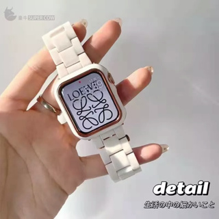 【春夏新色系】 Apple Watch 樹脂錶帶+雙色錶殼套裝 女士錶帶 樹脂錶帶 41mm 45m 錶帶